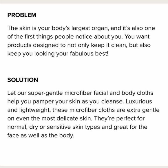 Norwex Small Body and Face Cloths  Lavender Set of 3 and Charcoal Wristlet NWT - Picture 5 of 11